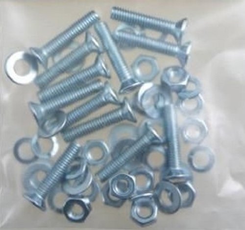 Винты оцинкованные полукруглые Стройбат DIN 7985  М 6х30 с гайкой и шайбой (5шт)  картинка